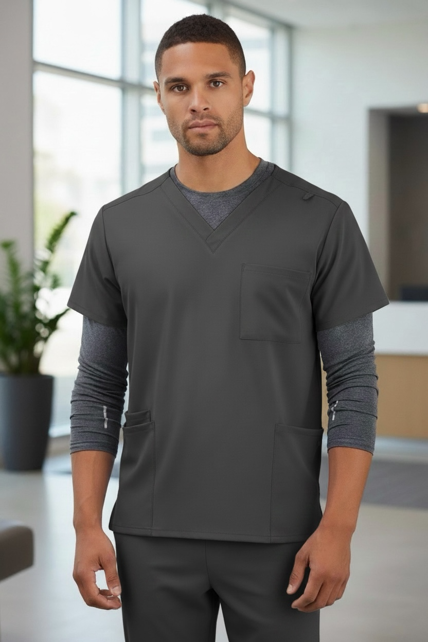 JOCKEY UNISEX 4 POCKET NURSING SCRUB TOP