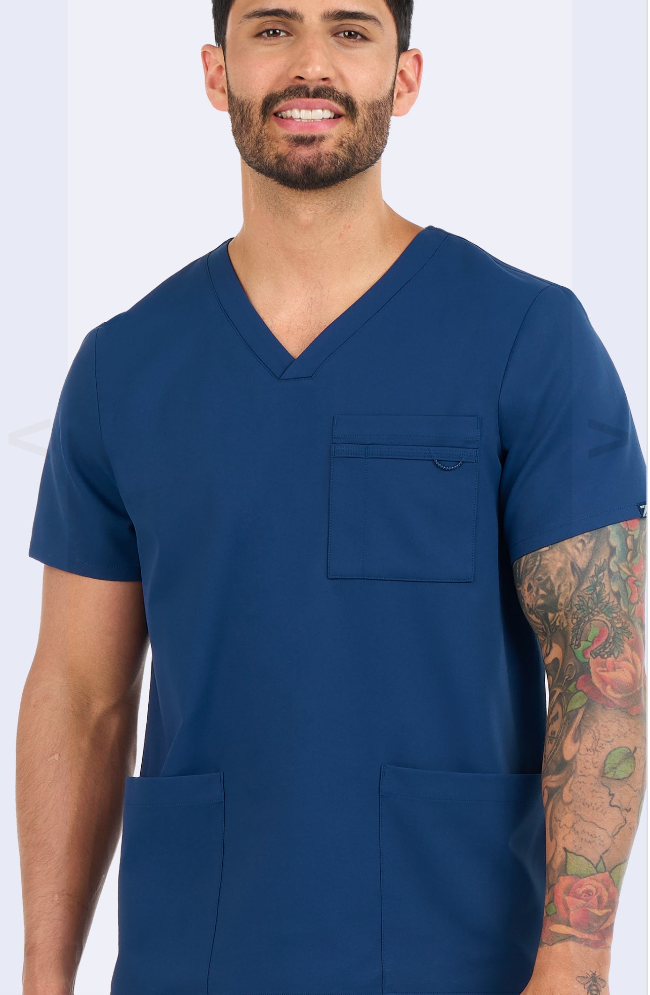 ZAVATE’ MEN’S POWER 3-POCKET SCRUB TOP