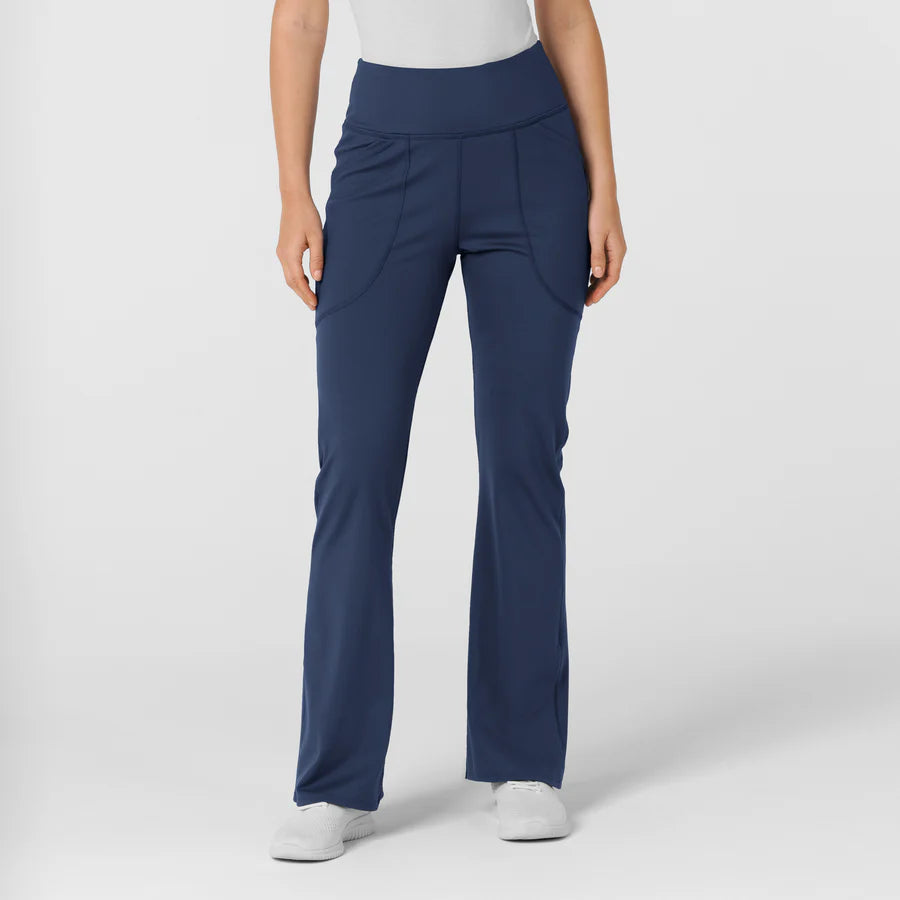 RENEW WOMEN'S KNIT FLARE YOGA NURSING SCRUB PANT