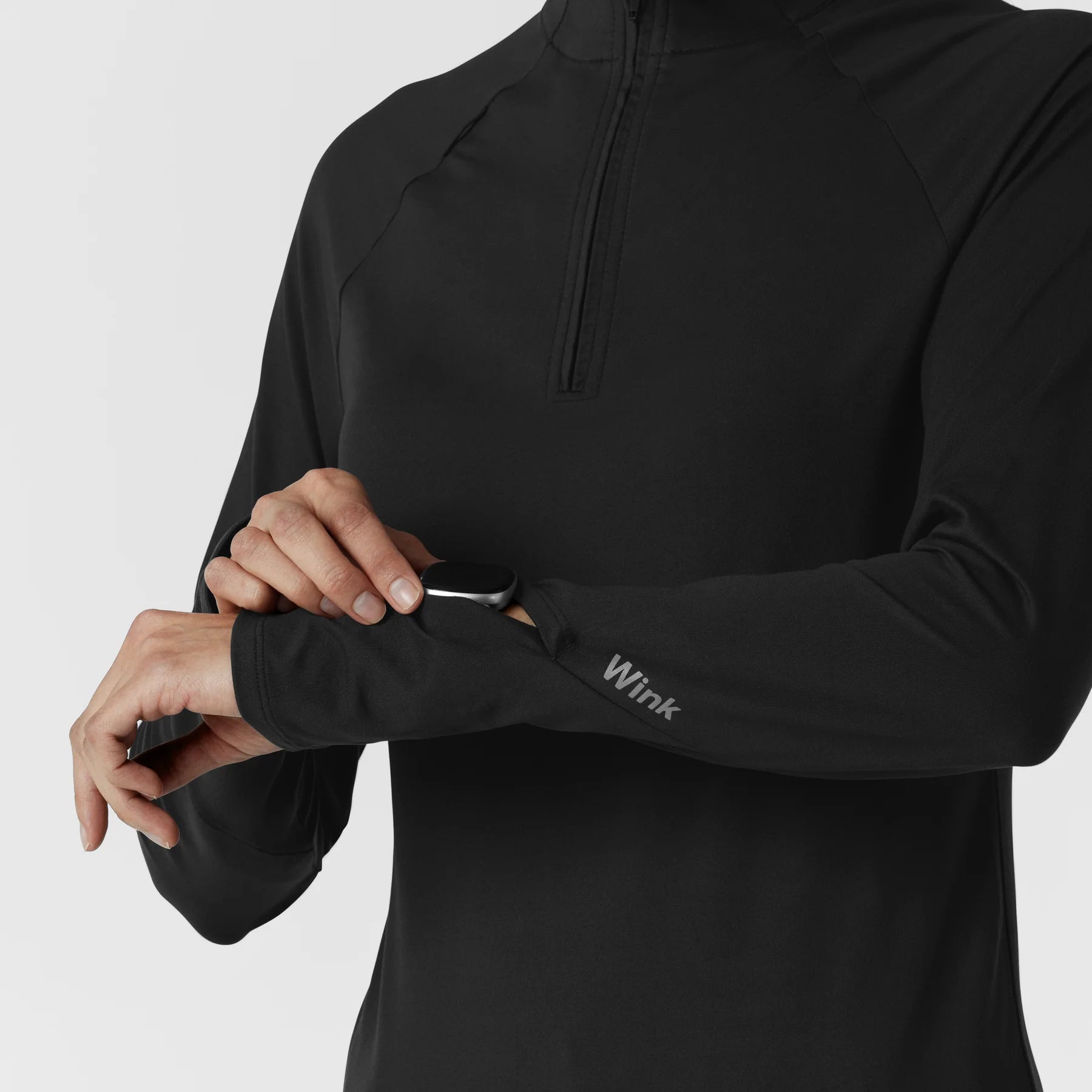 WOMEN'S WATCH WINDOW QUARTER ZIP TOP