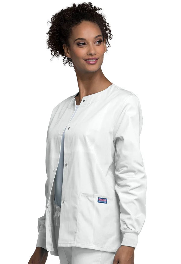 Cherokee WW Originals Women's 4350 Snap Front Warm-Up Jacket