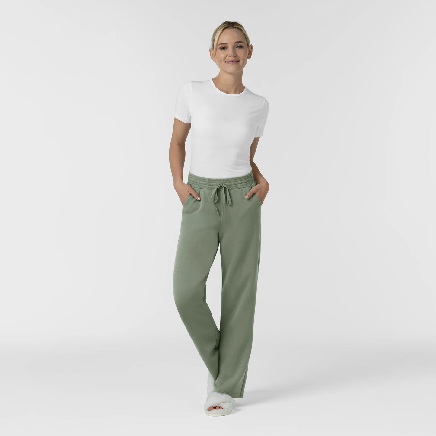 UNWIND WOMEN KNIT WIDE-LEG LOUNGE PANT (Available Preorder)