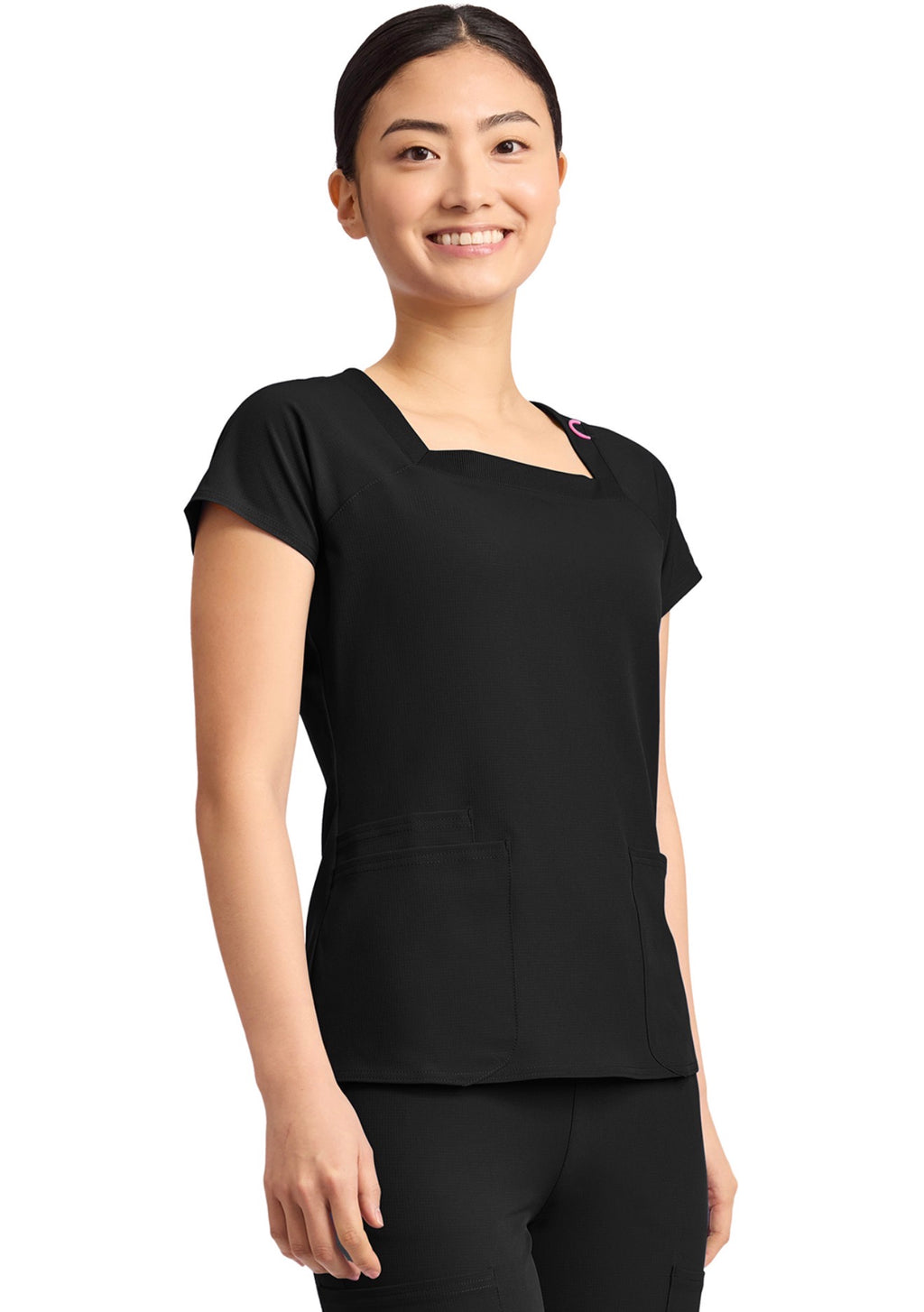 MEDCOUTURE AMP WOMEN'S 3-POCKET SQUARE NECK TOP