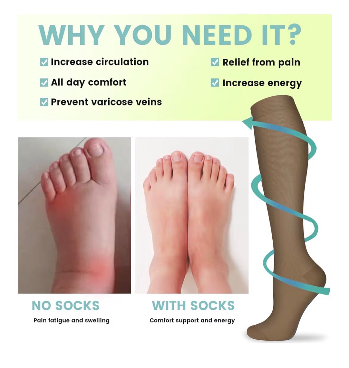 MEN/WOMEN COMPRESSION SOCKS
