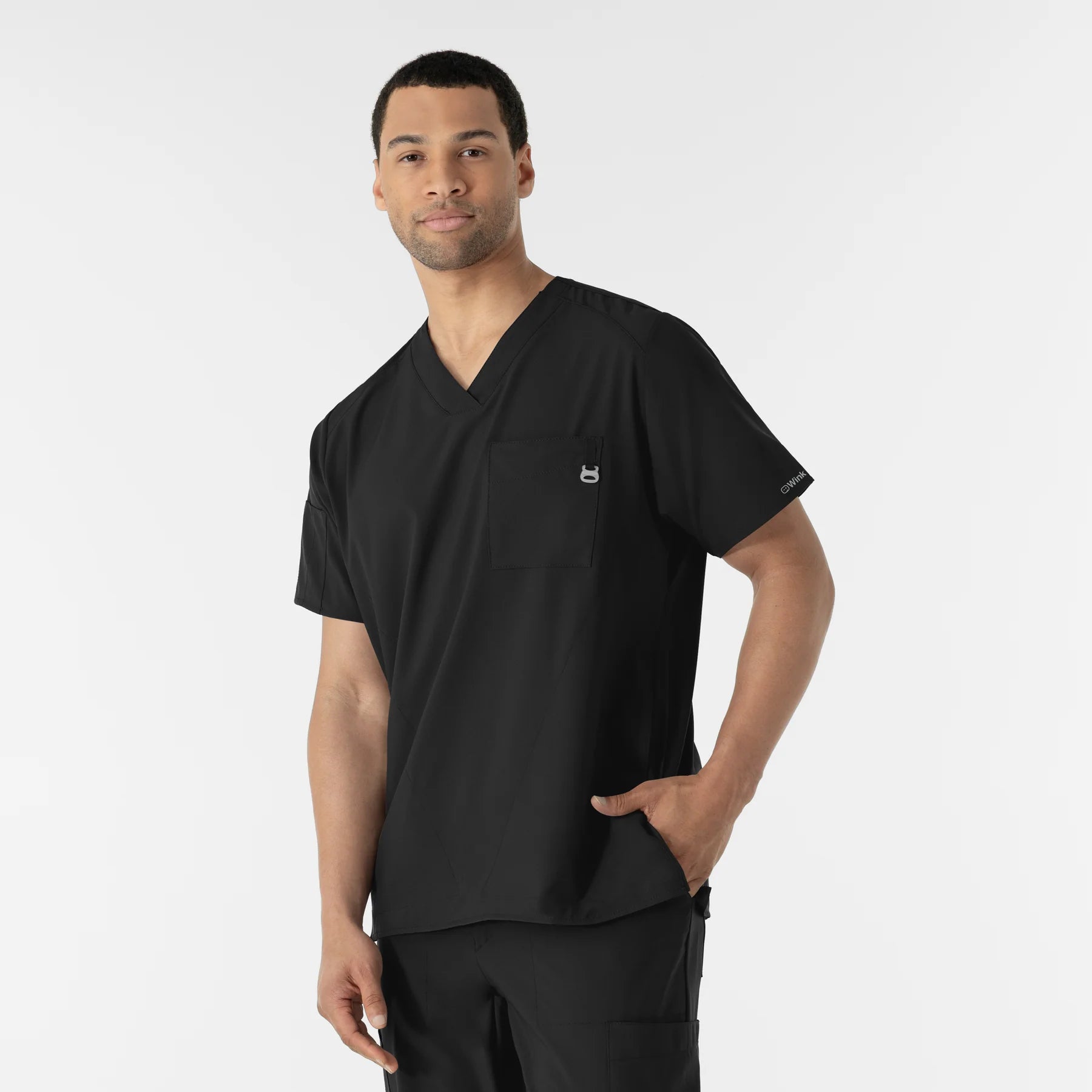 WINK W123 MEN'S V-NECK SCRUB TOP