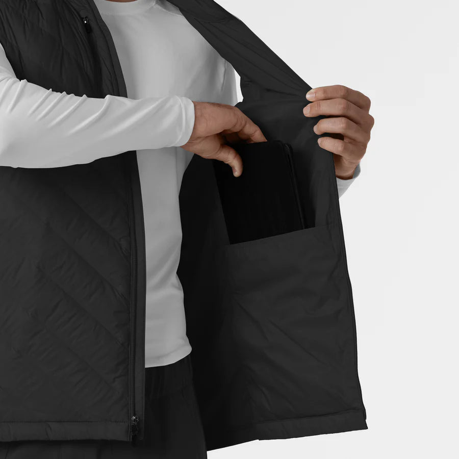 MEN’S QUILTED SCRUB VEST