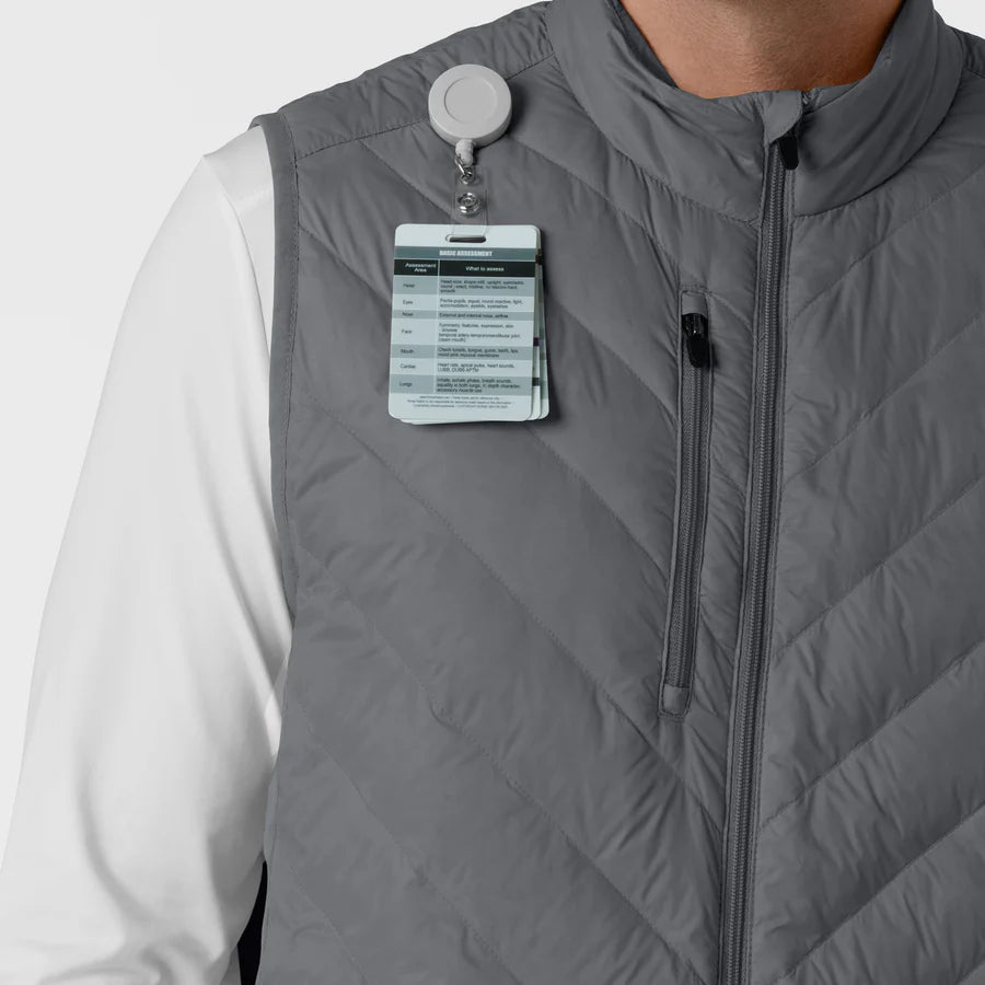MEN’S QUILTED SCRUB VEST