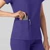 BOUNDLESS WOMEN’S TWO POCKET V-NECK NURSING SCRUB TOP