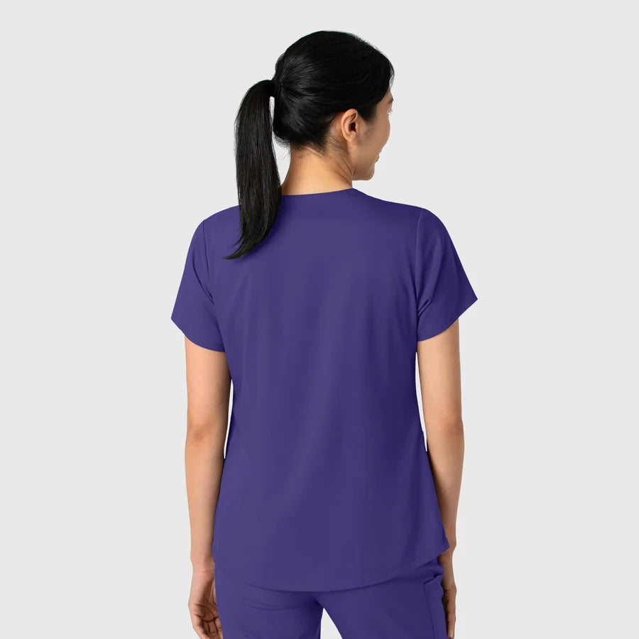 BOUNDLESS WOMEN’S TWO POCKET V-NECK NURSING SCRUB TOP