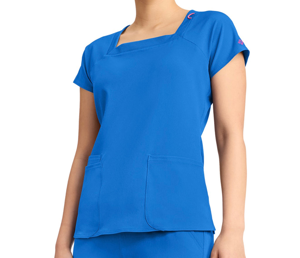 MEDCOUTURE AMP WOMEN'S 3-POCKET SQUARE NECK TOP