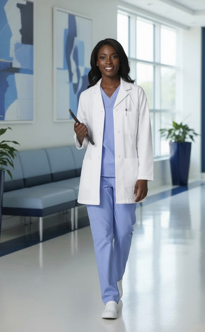 WOMEN’S CONSULTATION NURSING LAB COAT