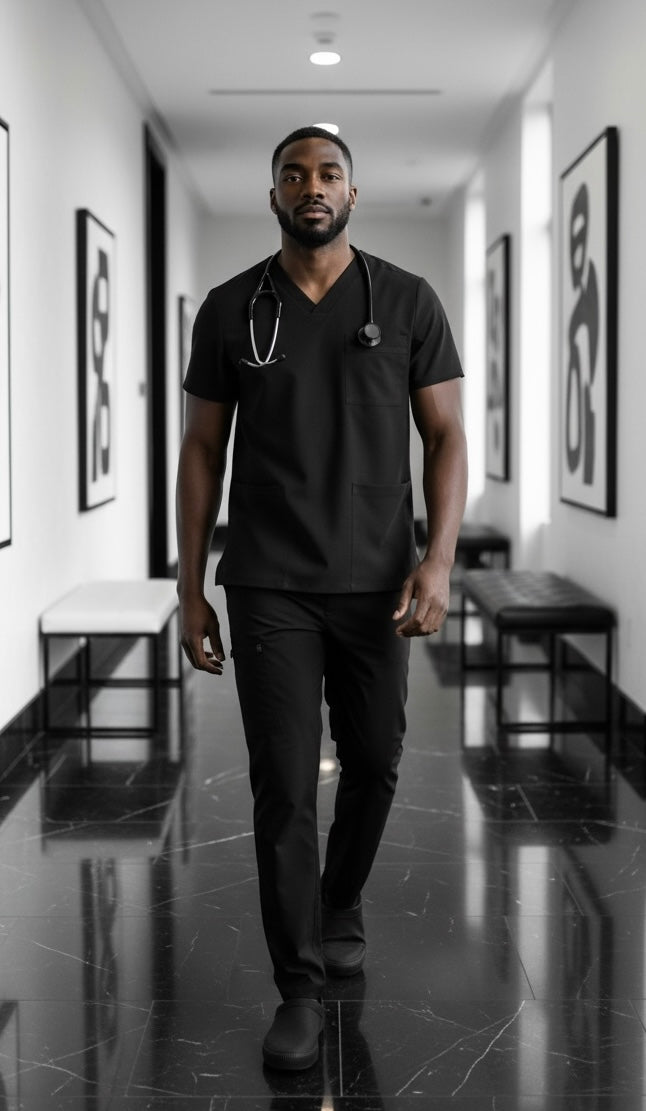 ZAVATE’ MEN’S POWER 3-POCKET SCRUB TOP