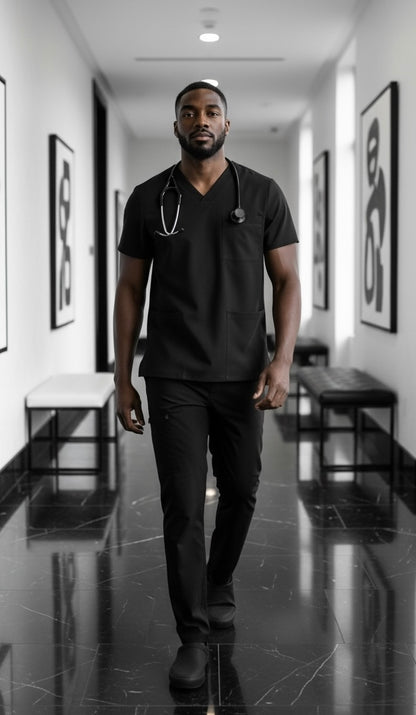 ZAVATE’ MEN’S POWER 3-POCKET SCRUB TOP