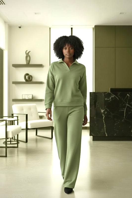 UNWIND WOMEN KNIT WIDE-LEG LOUNGE PANT (Available Preorder)