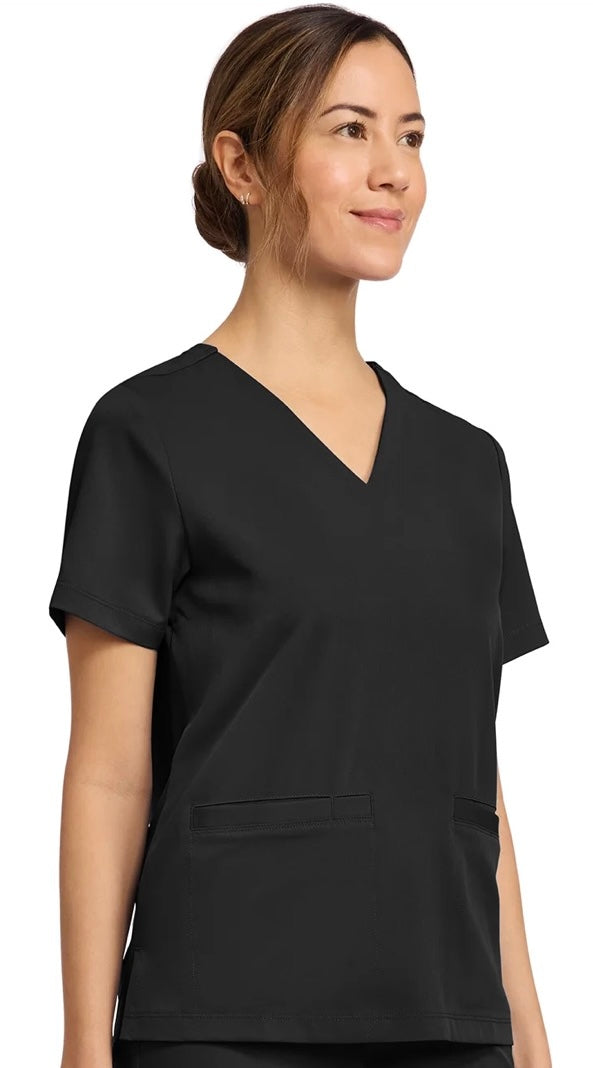 HEALING HANDS WOMEN'S 3-POCKET V-NECK TOP