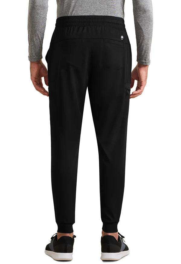 HEALING HANDS WORKS RAFAEL MEN'S MID RISE ZIP FLY JOGGER