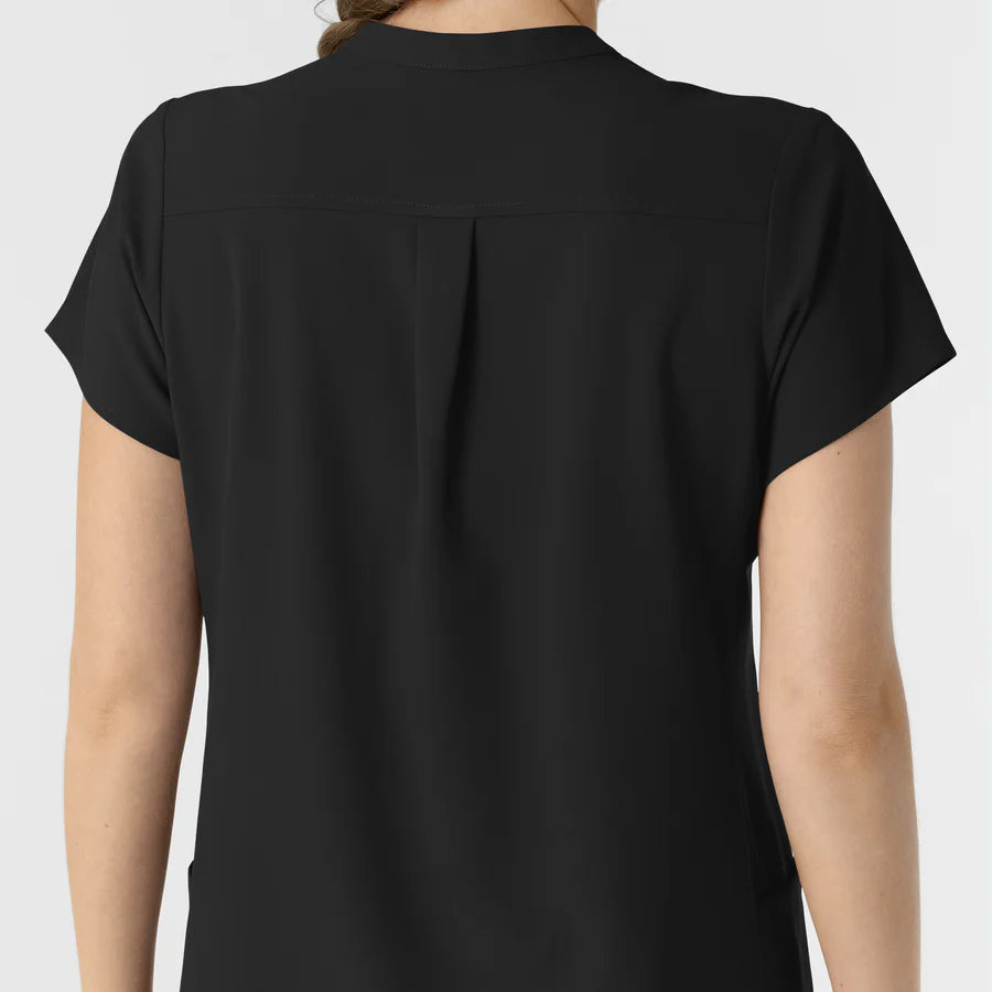RENEW WOMEN’S MANDARIN COLLAR NURSING SCRUB TOP