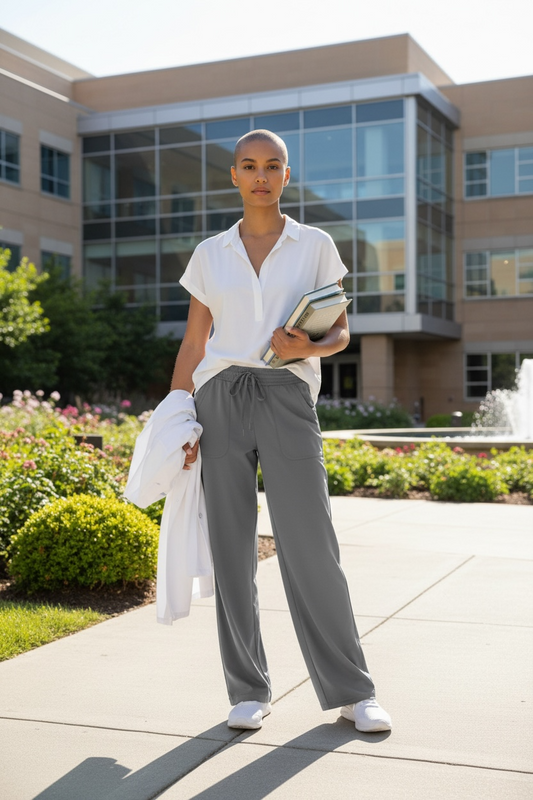 RENEW KNIT WOMEN’S WIDE LEG SCRUB PANT