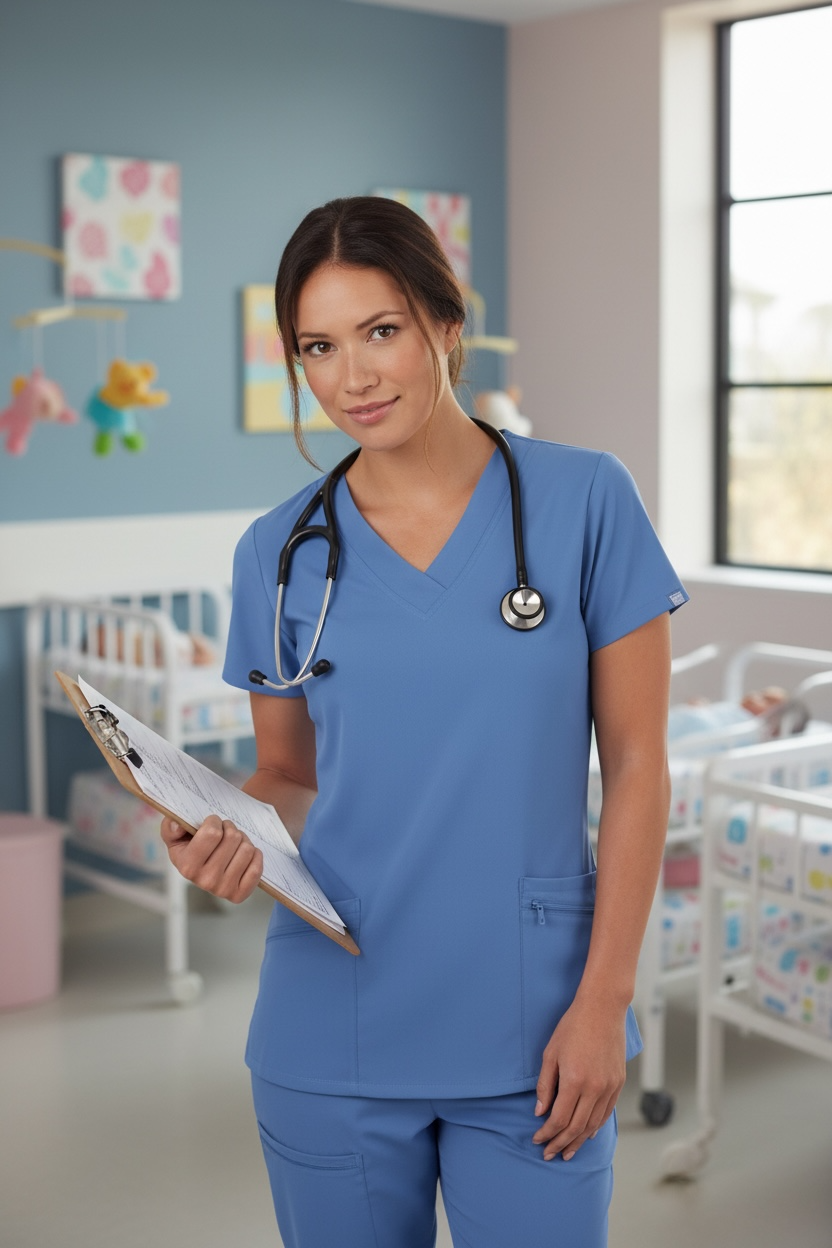 JOCKEY THE FAVORITE V-NECK NURSING SCRUB TOP