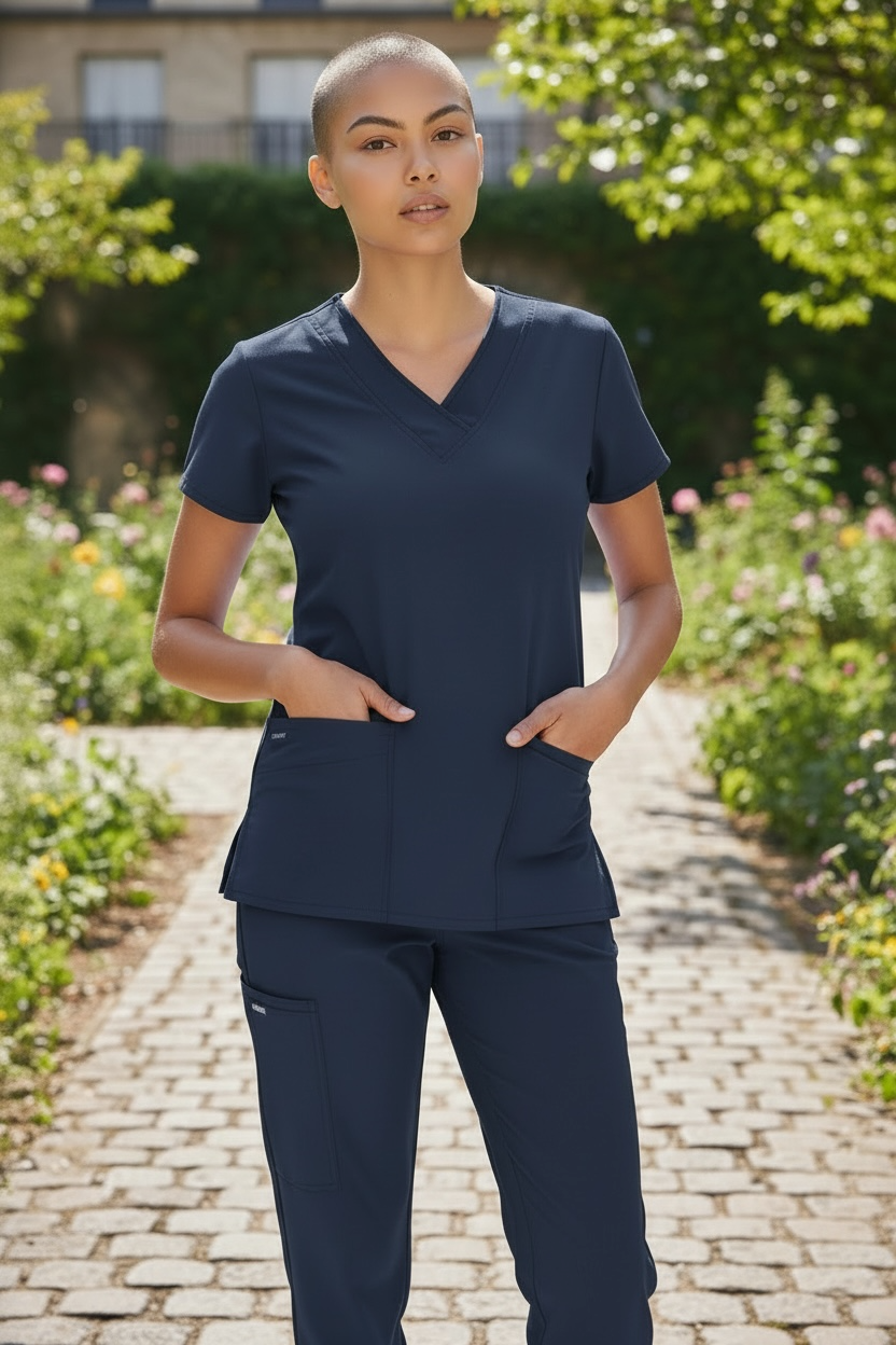 JOCKEY THE FAVORITE V-NECK NURSING SCRUB TOP