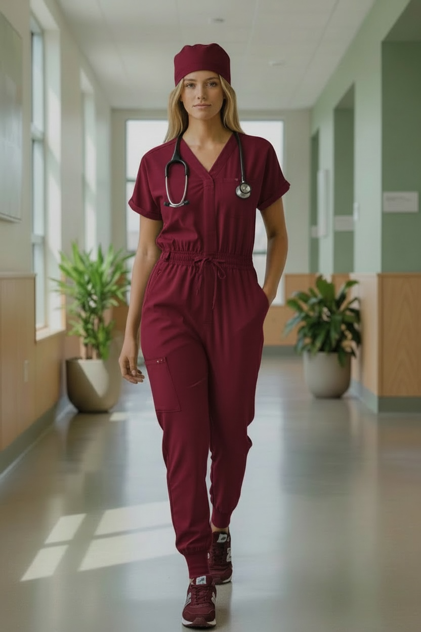 RENEW WOMEN’S CARGO JOGGER NURSING SCRUB JUMPER