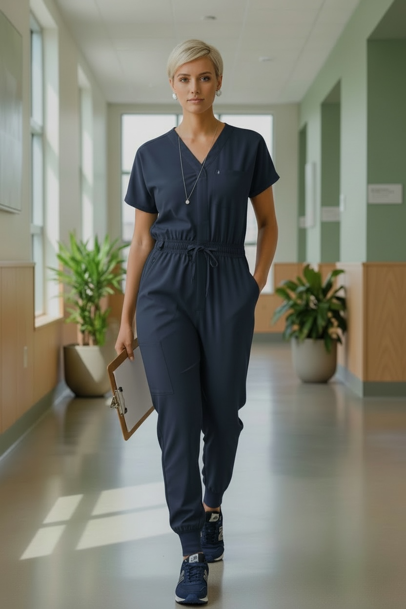 RENEW WOMEN’S CARGO JOGGER NURSING SCRUB JUMPER