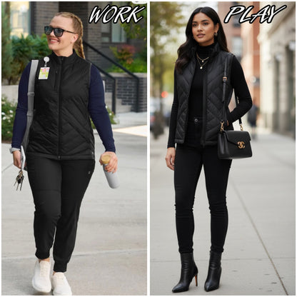 WOMEN’S QUILTED SCRUB VEST