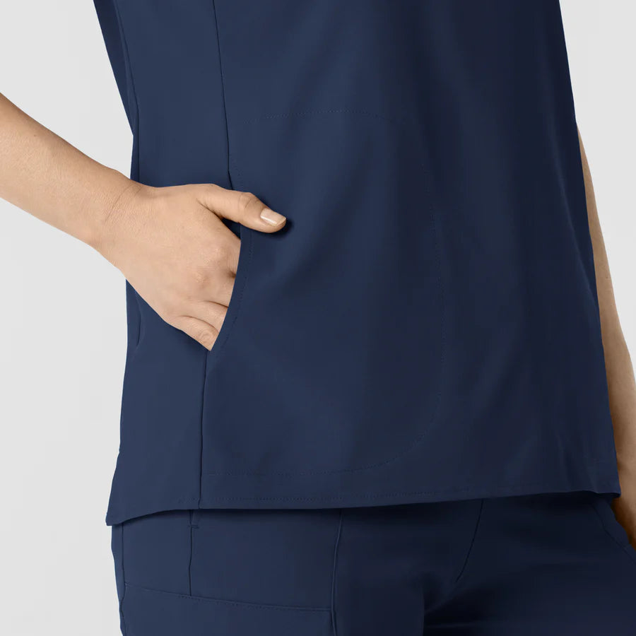 RENEW WOMEN’S MANDARIN COLLAR NURSING SCRUB TOP
