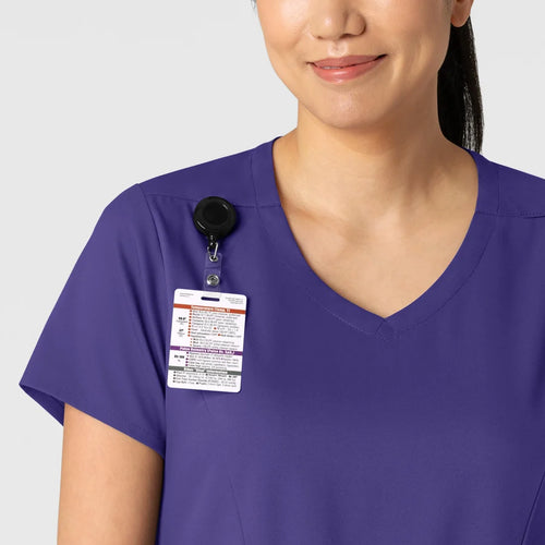 BOUNDLESS WOMEN’S TWO POCKET V-NECK NURSING SCRUB TOP