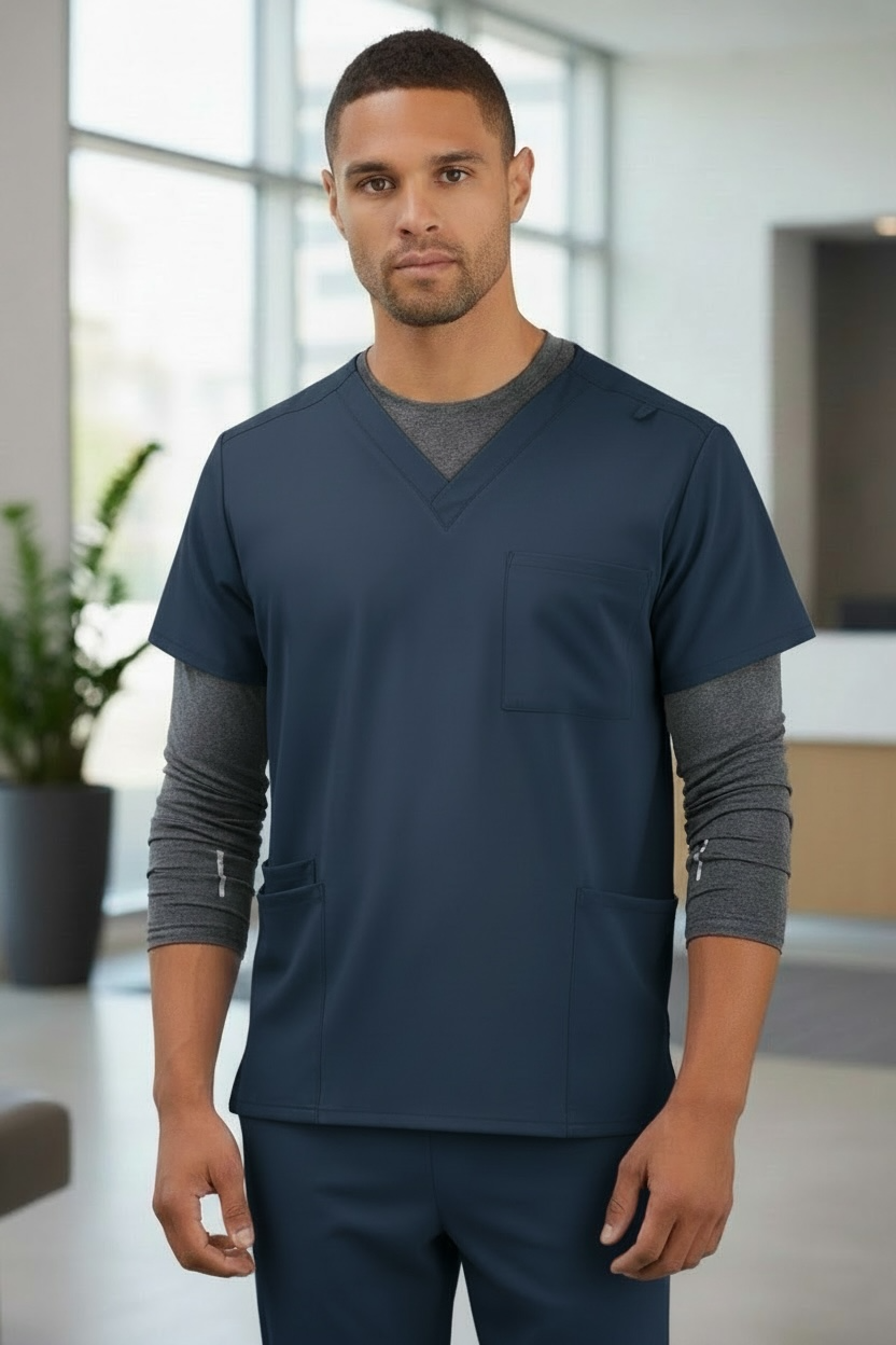 JOCKEY UNISEX 4 POCKET NURSING SCRUB TOP