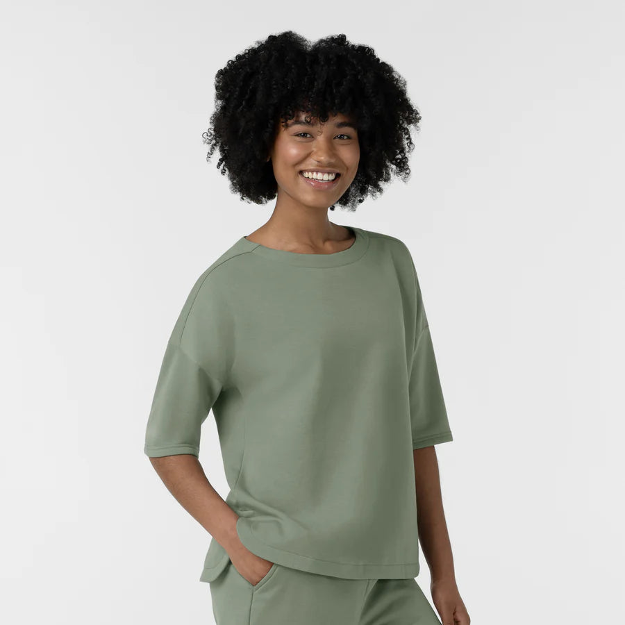 UNWIND & LOUNGE FLEECE RELAXED PULLOVER