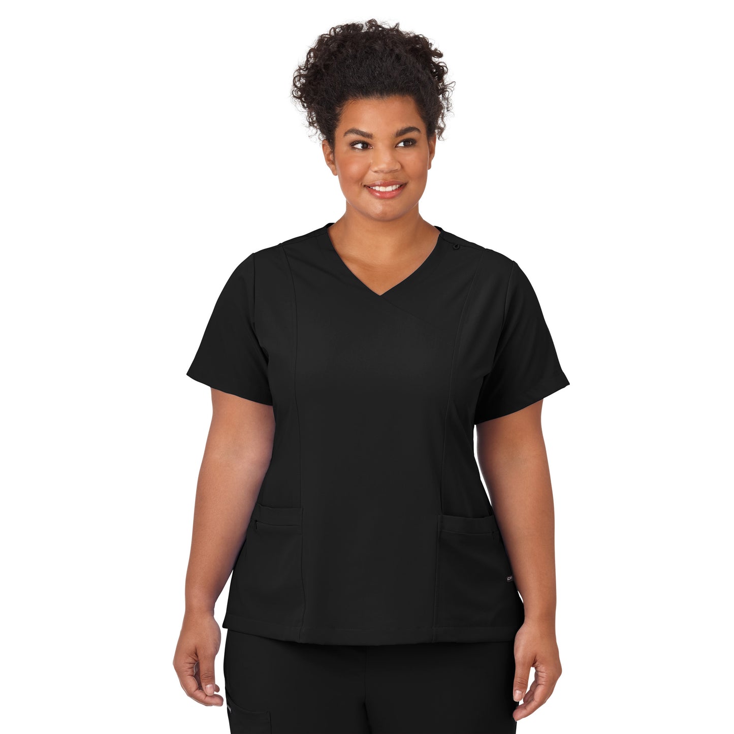 JOCKEY LADIES CURVES AHEAD MOCK WRAP TOP