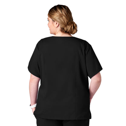 META LADIES VENTRAL V-NECK TOP