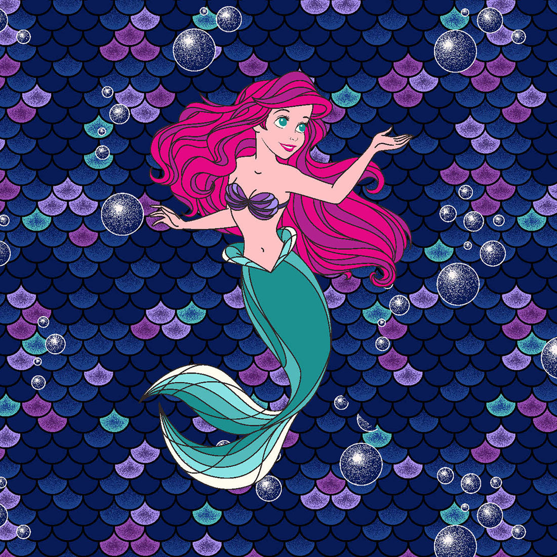 TOONIFORMS DISNEY COLLECTION V-NECK PRINT TOP