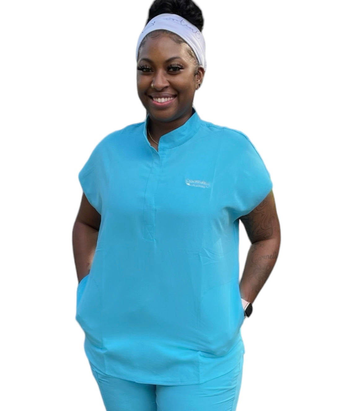 CLEARANCE MANDARIN MAGNETIC SCRUB TOP